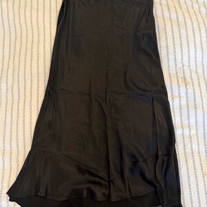 Rails Black Silk Skirt